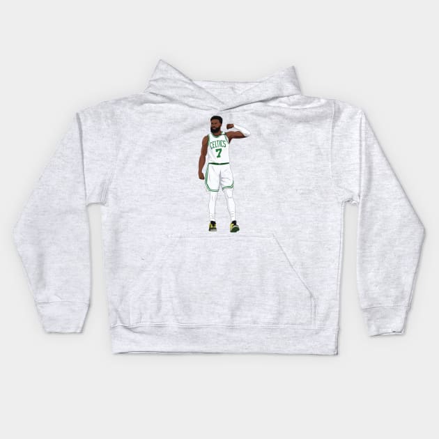 Jaylen Brown Kids Hoodie by xavierjfong